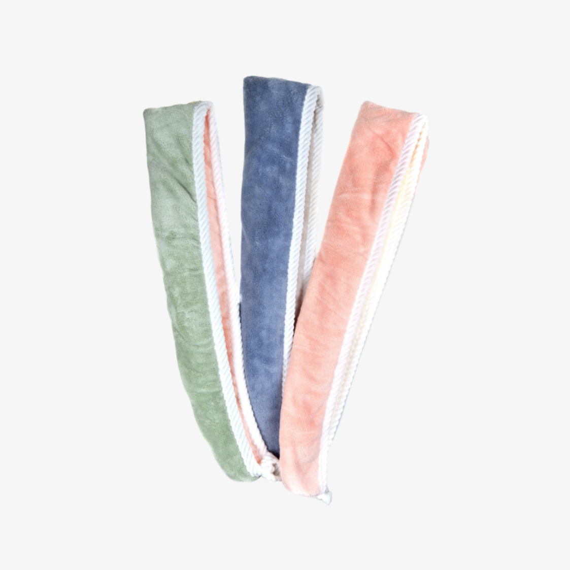 Dwustronny ręcznik turban do suszenia włosów